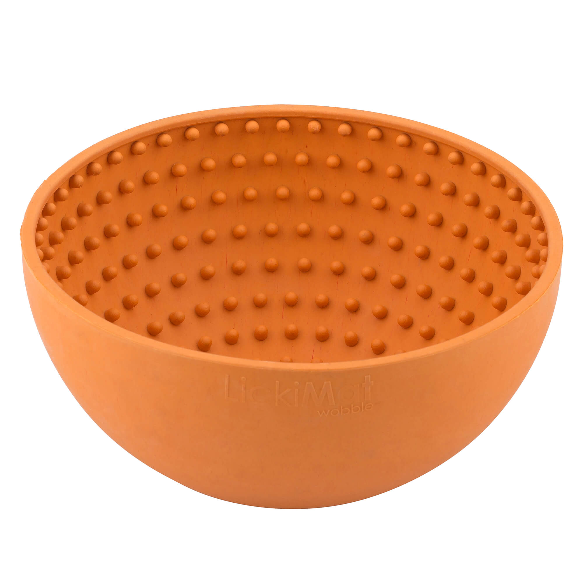 file LickiMat Hund Napf 'LickiMat Wobble Orange – Bild 1