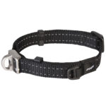 rogz Hund Halsband 'Safety' schwarz M