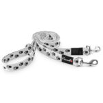 Freezack Hund Leine 'Nordic ' weiss/schwarz M