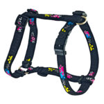 rogz Hund Geschirr 'Jelly Bean' NeonChrome S
