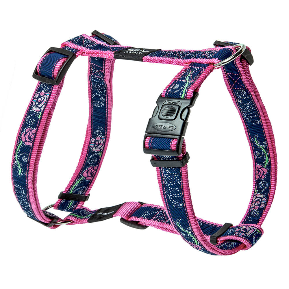 file rogz Hund Geschirr 'Jelly Bean' DenimRose S – Bild 1