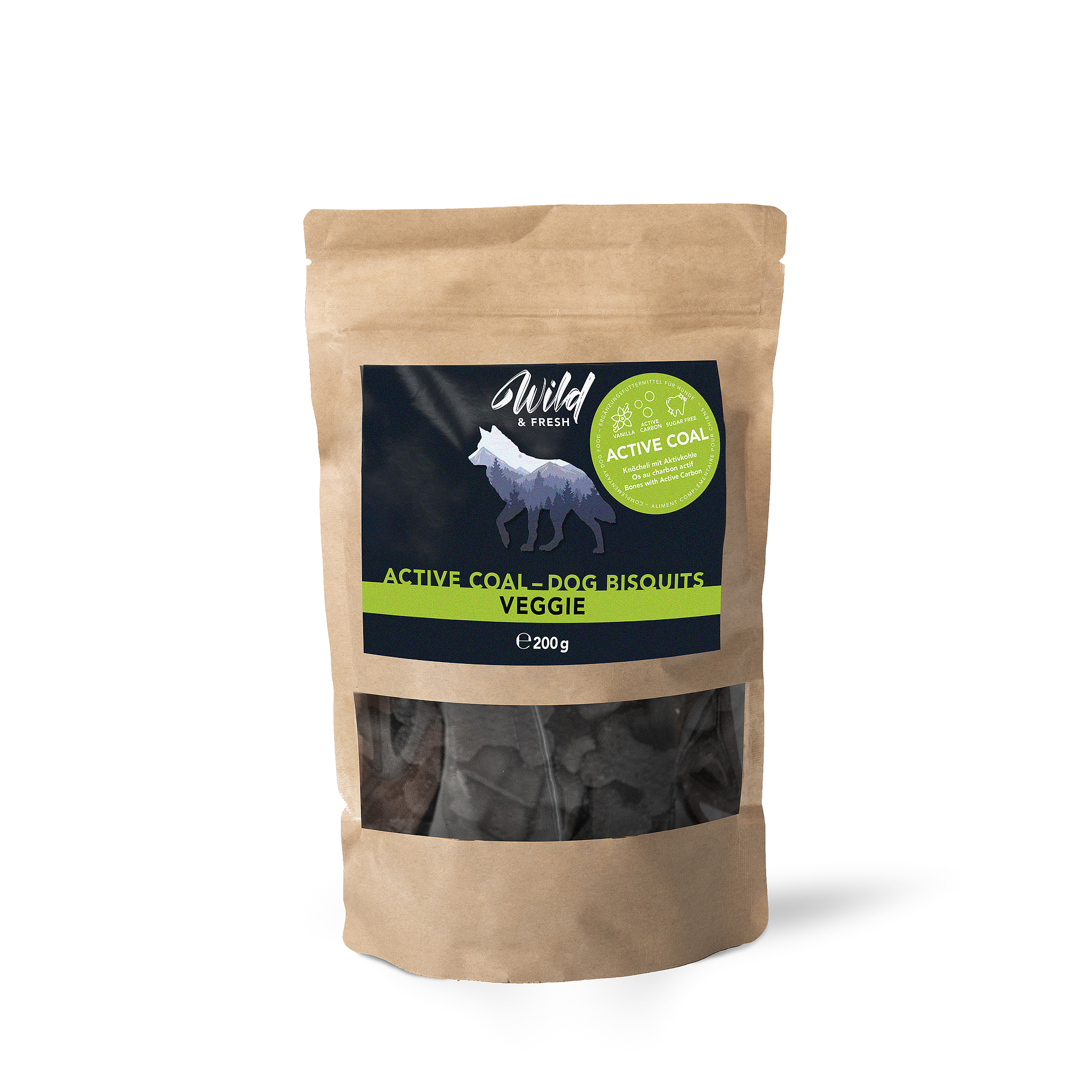 file Wild'n'fresh Hund Snack 'Active Coal Aktiv Kohle' Mini – Bild 1