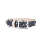 MyFamily Hund Halsband 'Hermitage Vitello' Leder blau