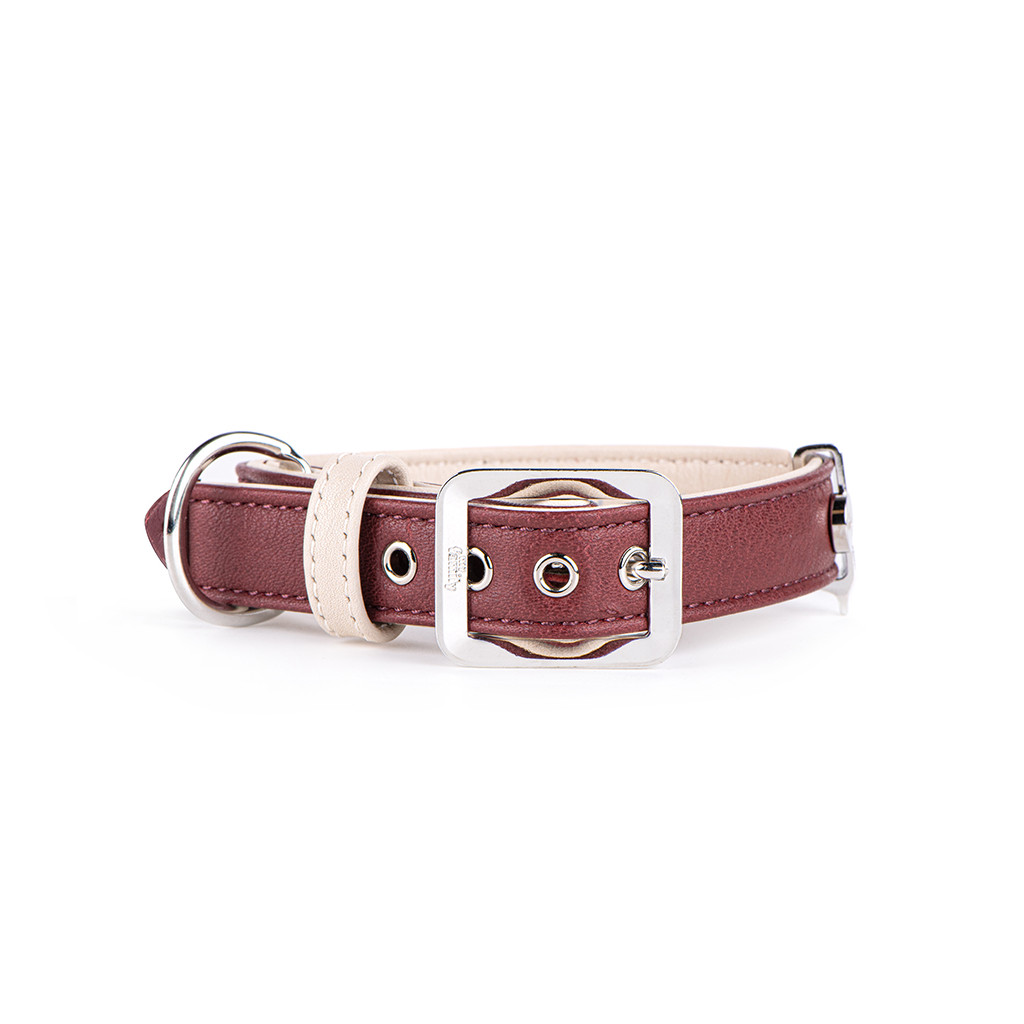 file MyFamily Hund Halsband 'Hermitage Vitello' Leder Bordeaux – Bild 1