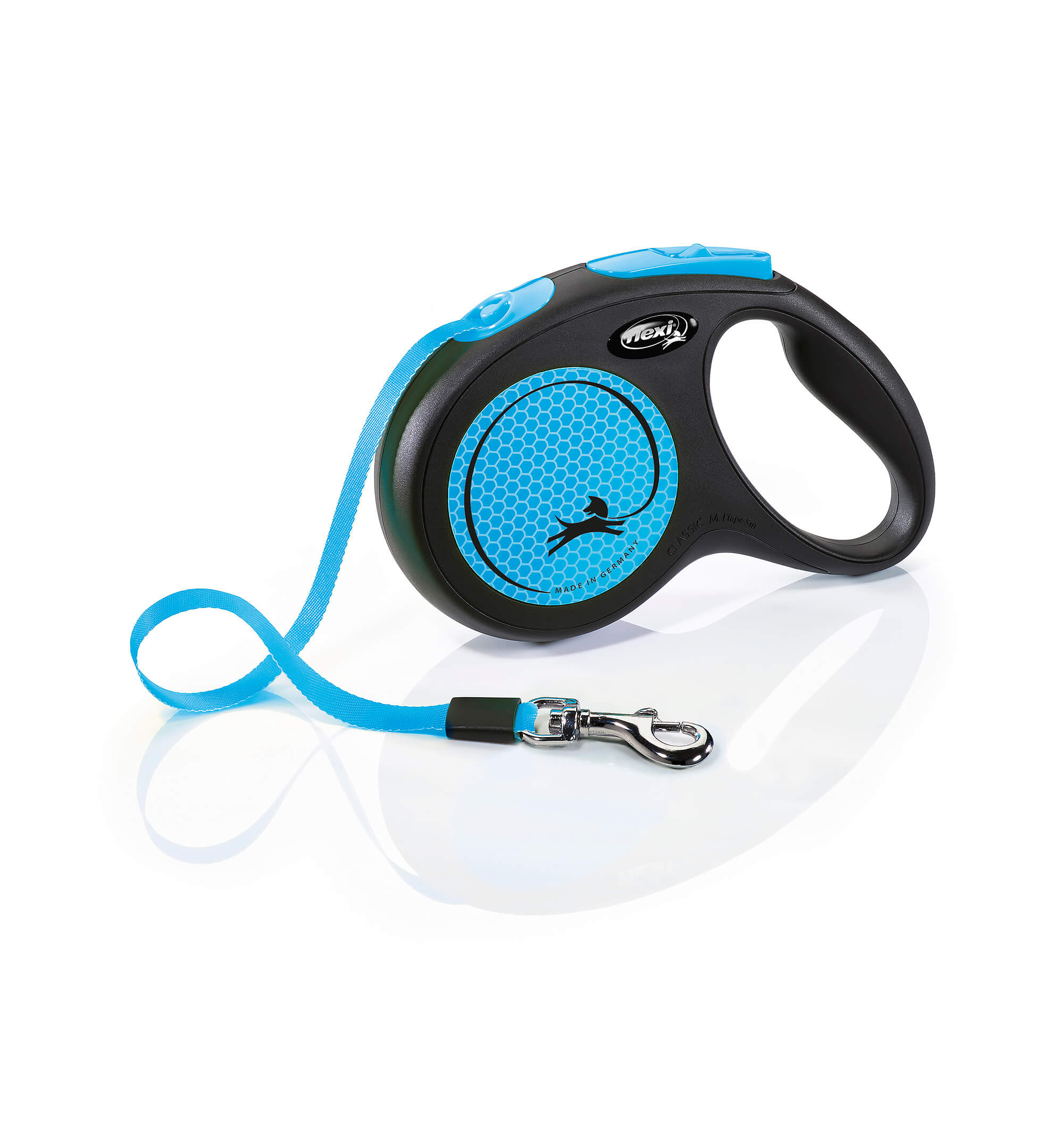 file flexi Hund Rollleine 'New Neon Gurt' S neonpblau – Bild 1