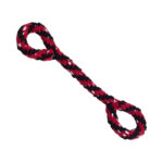 KONG Hund Spielzeug 'Rope Double Tug' rot/schwarz