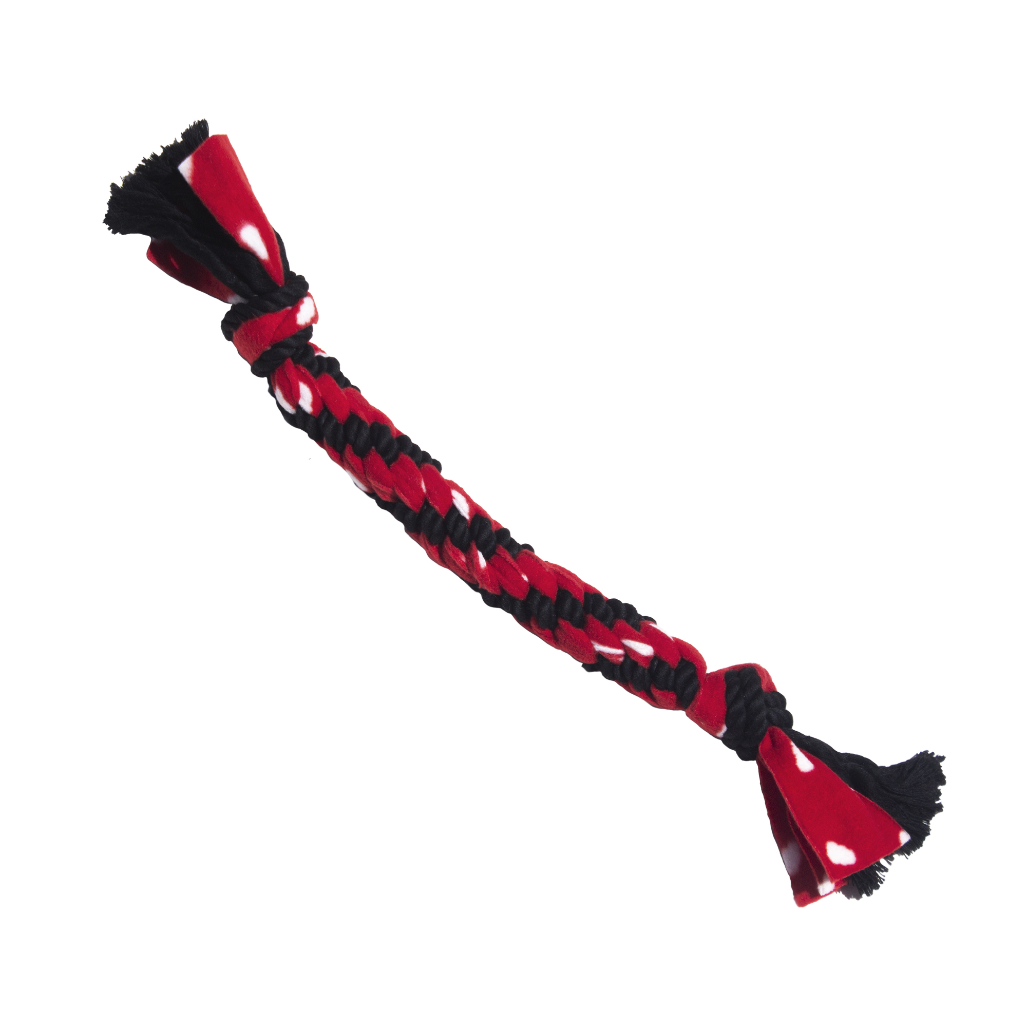 file KONG Hund Spielzeug 'Rope Dual Knot' rot/schwarz – Bild 1