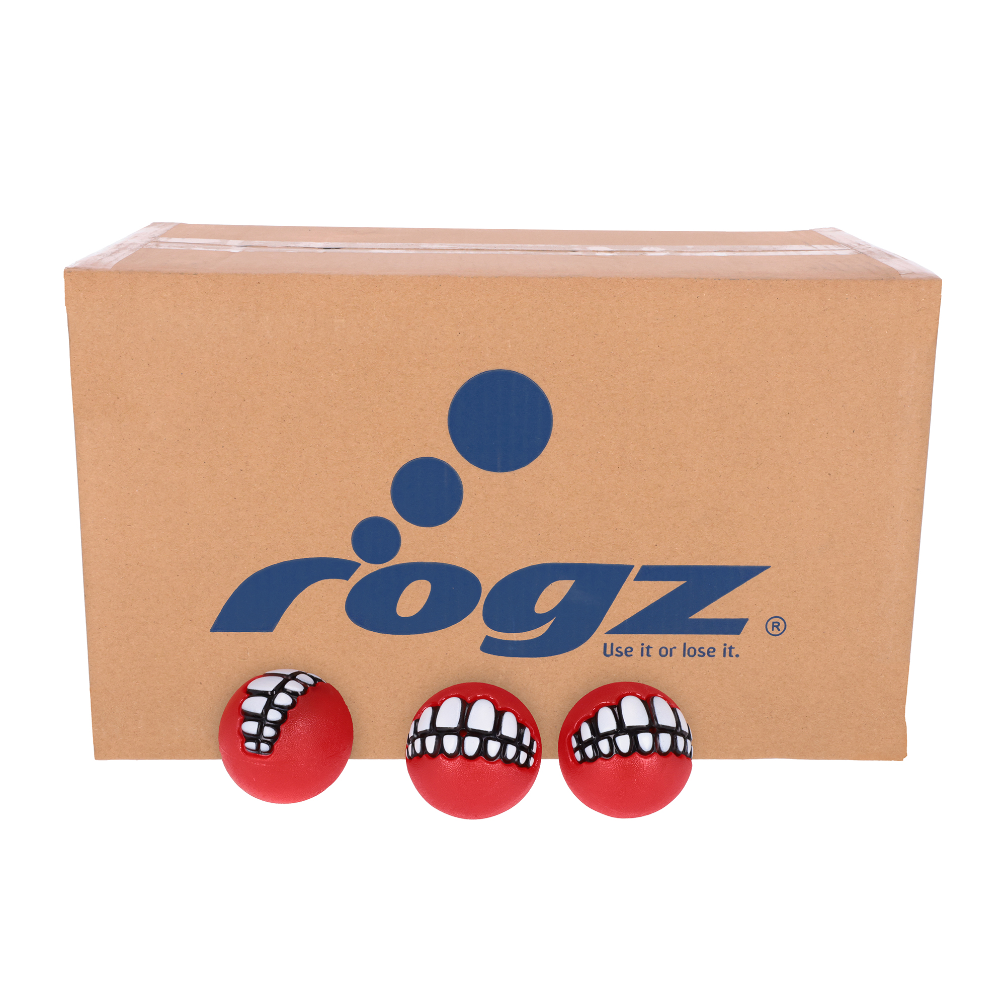 file rogz Hund Spielzeug 'Grinz Bulk Box' rot – Bild 1