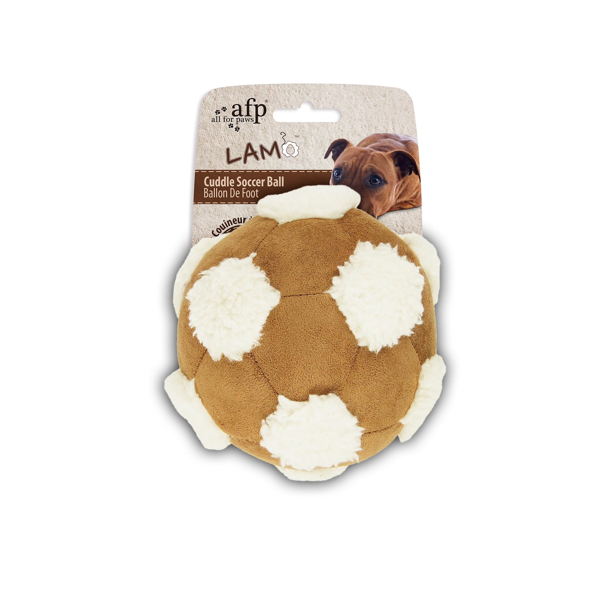 file All for Paws Hund Spielzeug 'Lambwool' Kuschelfussball ass. – Bild 1