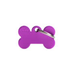 MyFamily Hund ID Tag 'Big Bone Aluminum' Lila