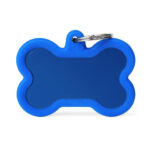MyFamily Hund ID Tag 'Blue Bone Alu' blau XL