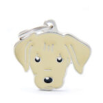 MyFamily Hund ID Tag 'Labrador' Yellow