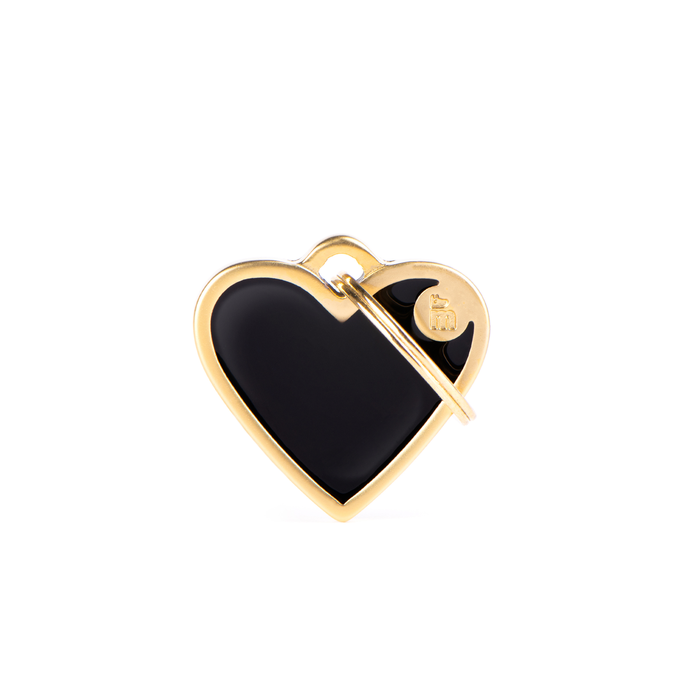 file MyFamily Hund ID Tag 'Satin Gold Emaille' Herz S – Bild 1